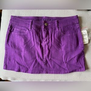 Delia’s Stretch Purple Jean Skirt